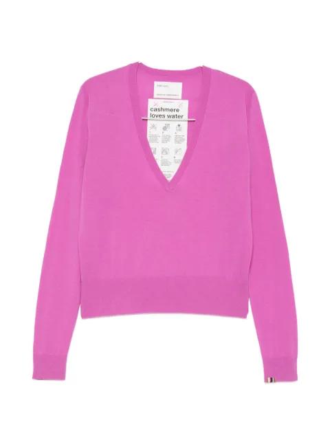 Collin V-neck cropped sweater by EXTREME CASHMERE