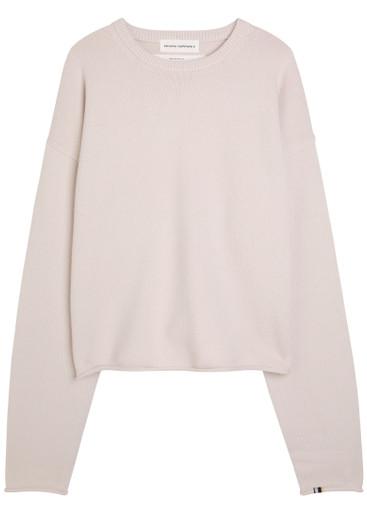 N°426 Comfy roll-trimmed cashmere-blend jumper by EXTREME CASHMERE