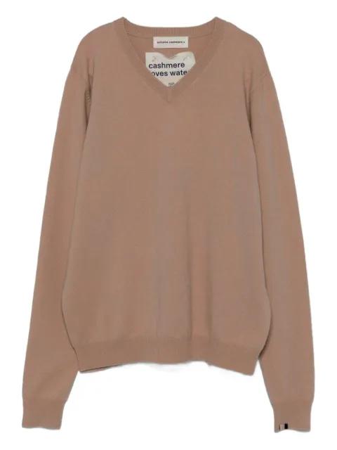 V-neck long-sleeve sweater by EXTREME CASHMERE