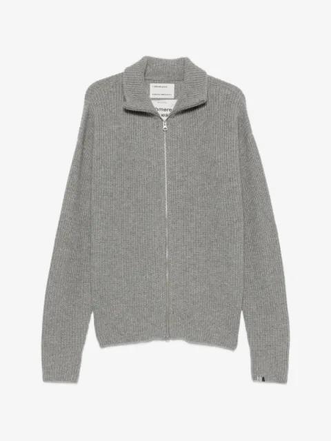 Xtra Yours ribbed-knit zip-up cardigan by EXTREME CASHMERE
