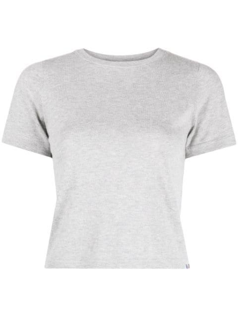 cropped short-sleeve T-shirt by EXTREME CASHMERE
