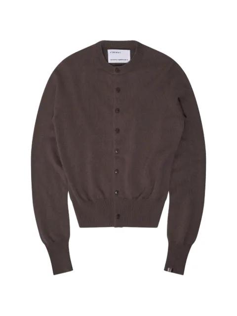 fine-knit button-up cardigan by EXTREME CASHMERE