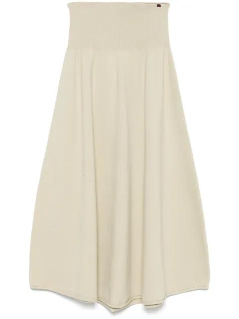 high-waisted draped skirt by EXTREME CASHMERE