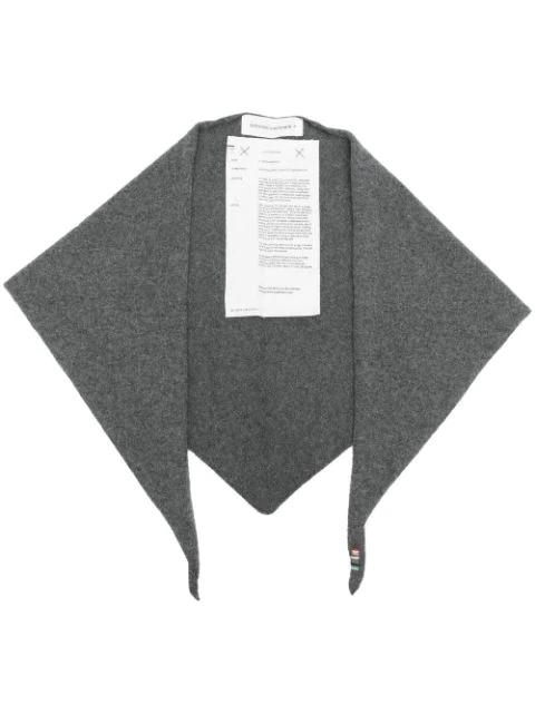 knitted cashmere-blend scarf by EXTREME CASHMERE