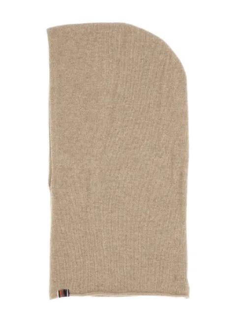logo-detailing knitted balaclava by EXTREME CASHMERE