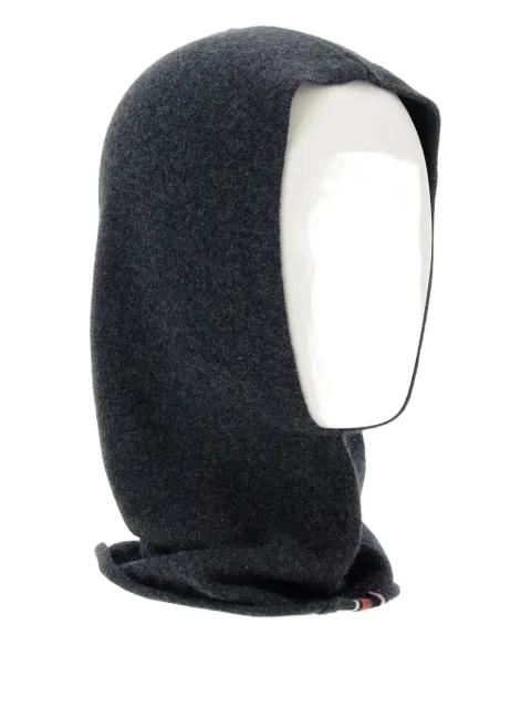 logo-detailing knitted balaclava by EXTREME CASHMERE