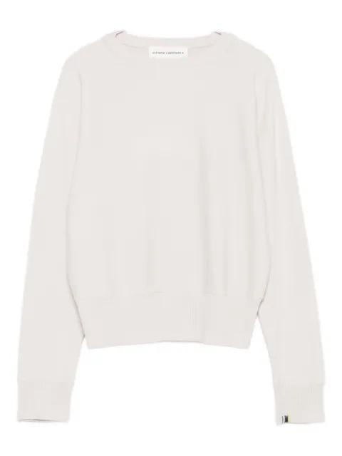 ribbed-cuff cashmere jumper by EXTREME CASHMERE