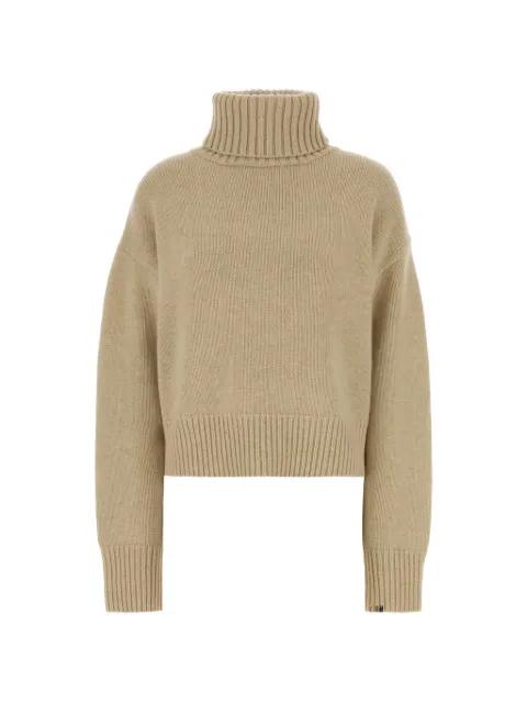 roll neck cashmere sweater by EXTREME CASHMERE