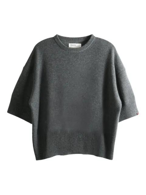 short-sleeve cashmere jumper by EXTREME CASHMERE