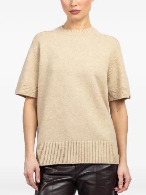 short-sleeve ribbed sweater by EXTREME CASHMERE