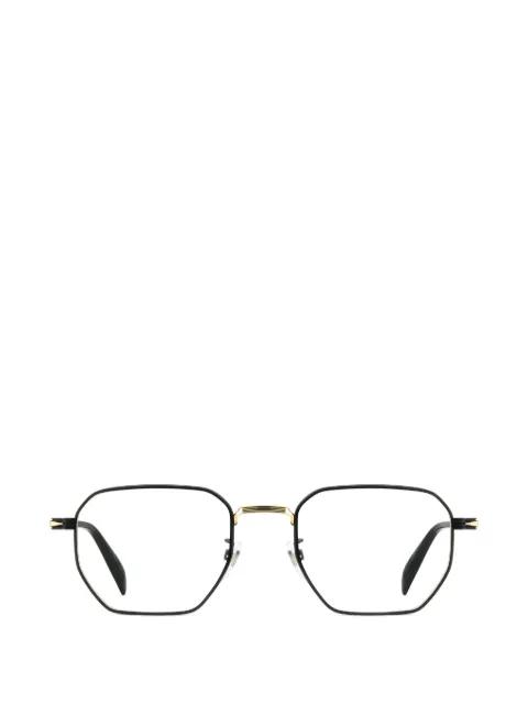 geometric-frame metal glasses by EYEWEAR BY DAVID BECKHAM