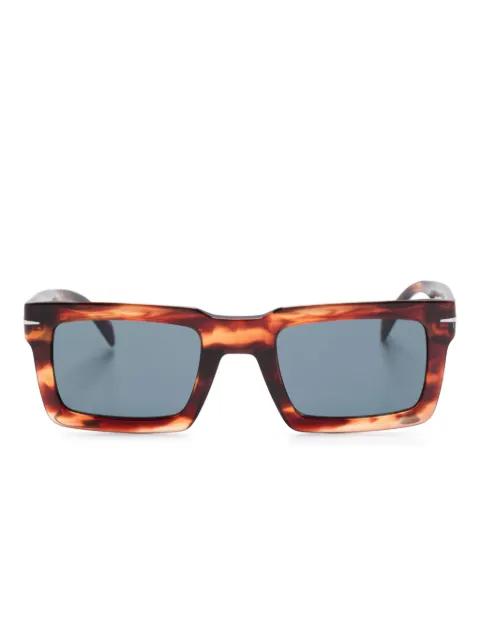 horn-effect rectangle sunglasses by EYEWEAR BY DAVID BECKHAM