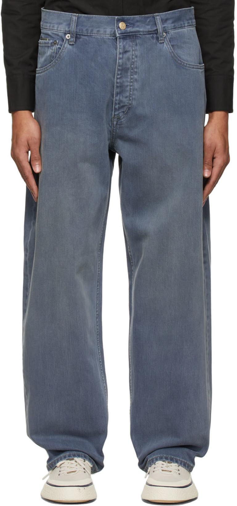 Blue Benz Sun Bleached Jeans by EYTYS