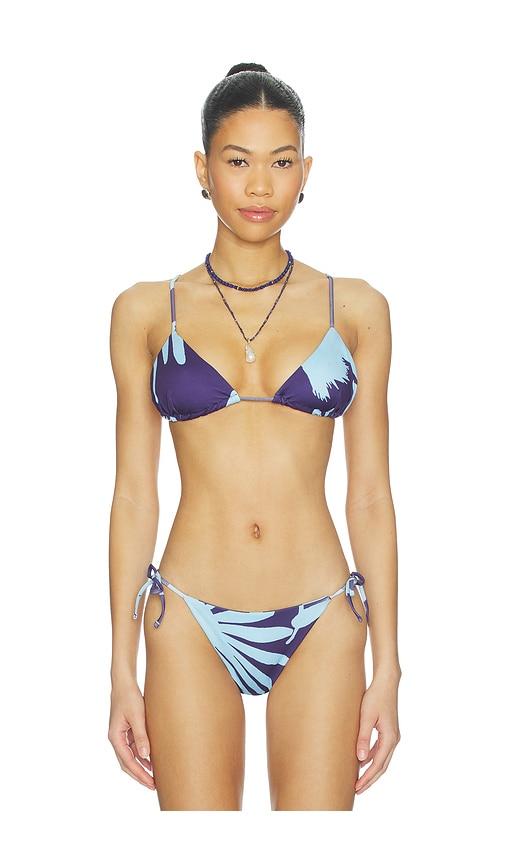 eywasouls malibu Layla Bikini Top in Blue,Navy by EYWASOULS MALIBU