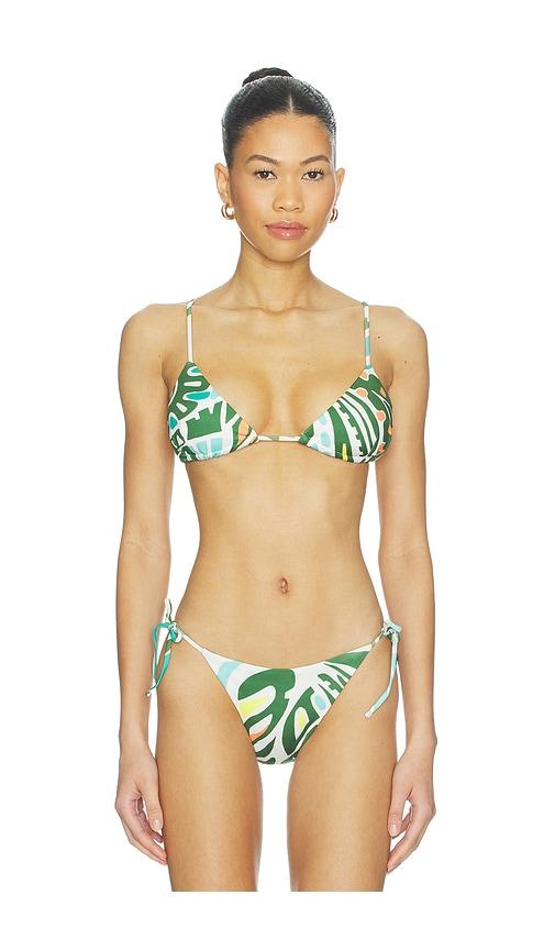 eywasouls malibu Layla Bikini Top in Green by EYWASOULS MALIBU