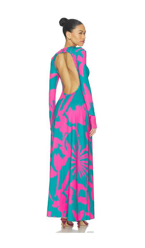 eywasouls malibu Sammy Midi Dress in Fuchsia,Teal by EYWASOULS MALIBU