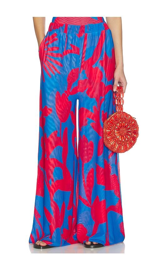 eywasouls malibu Seby Pant in Red,Blue by EYWASOULS MALIBU