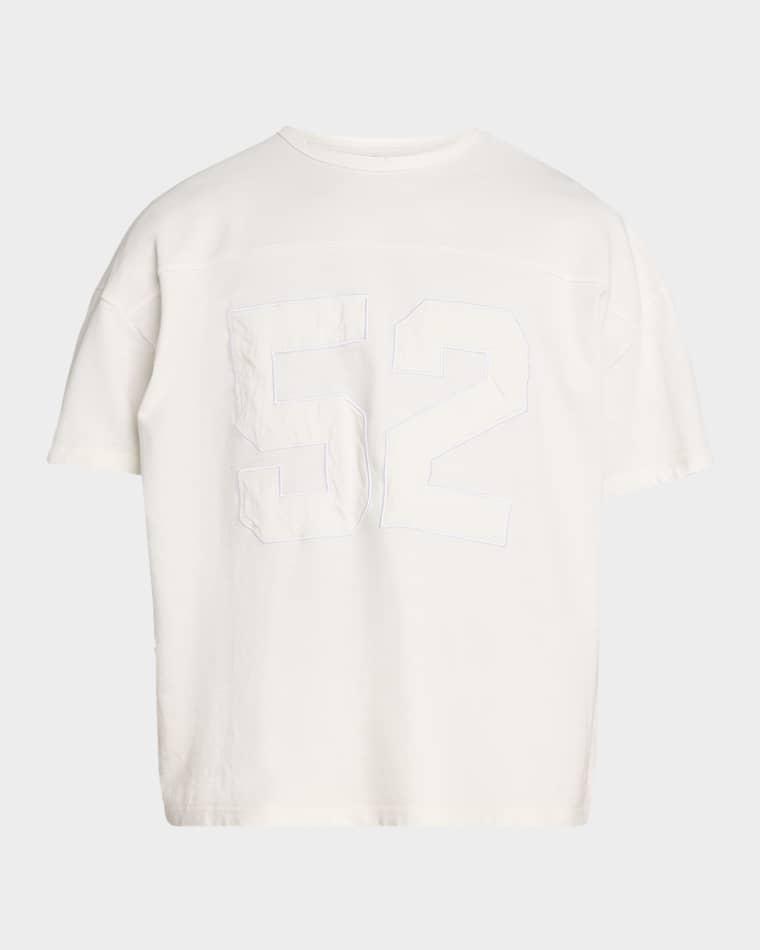 Men's 52 Applique Cotton Boxy T-Shirt by EZR