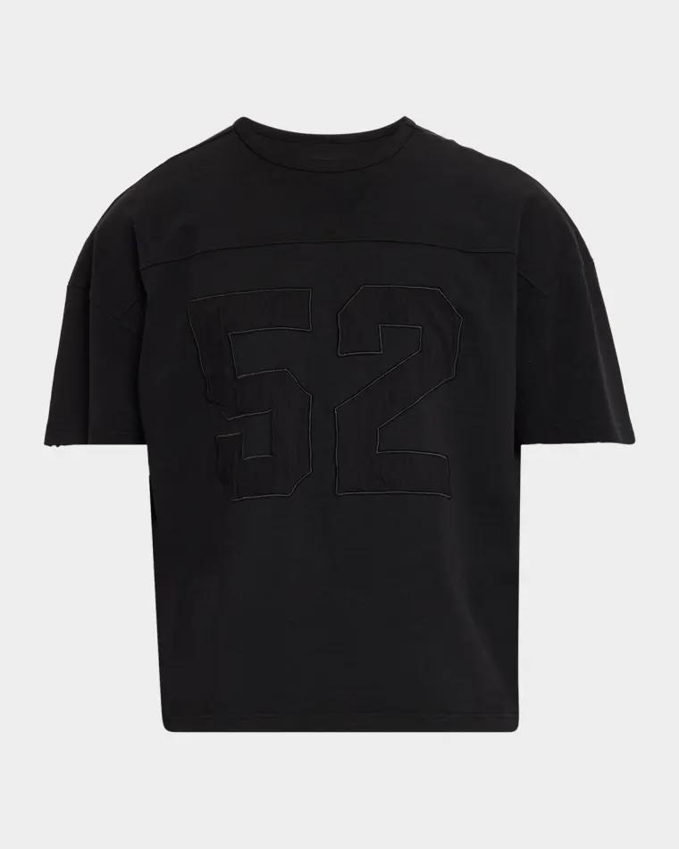Men's 52 Applique Cotton Boxy T-Shirt by EZR