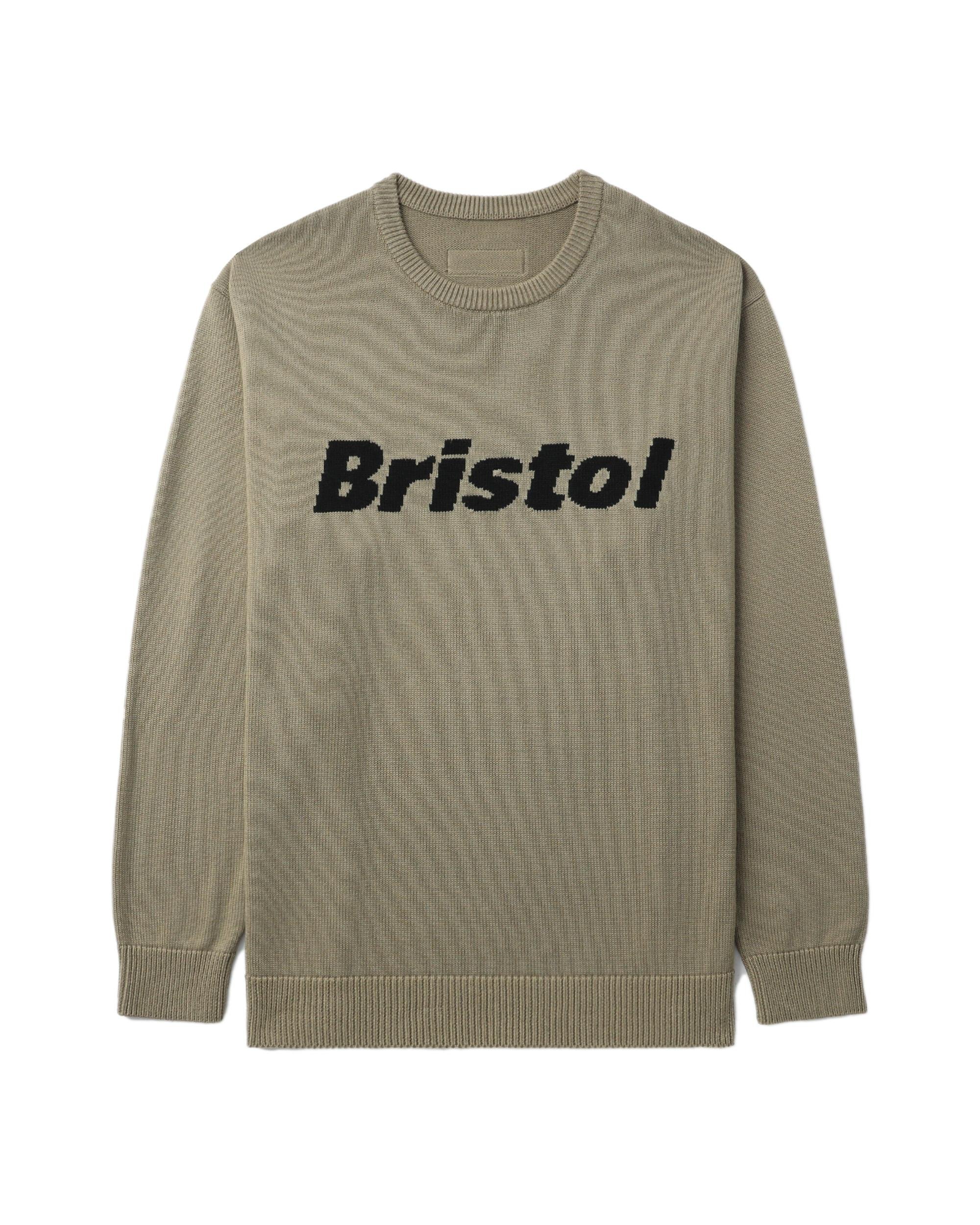 Authentic logo crew neck knit by F.C. REAL BRISTOL