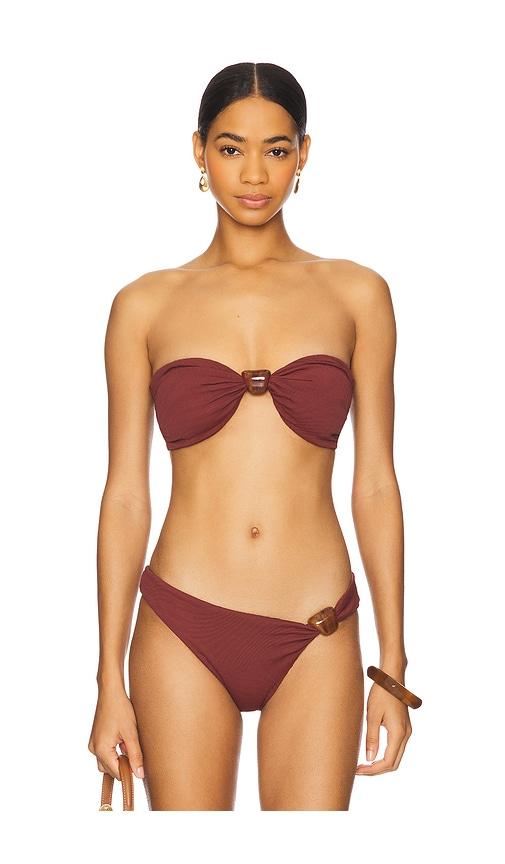 F E L L A Eli Bikini Top in Brick by F E L L A
