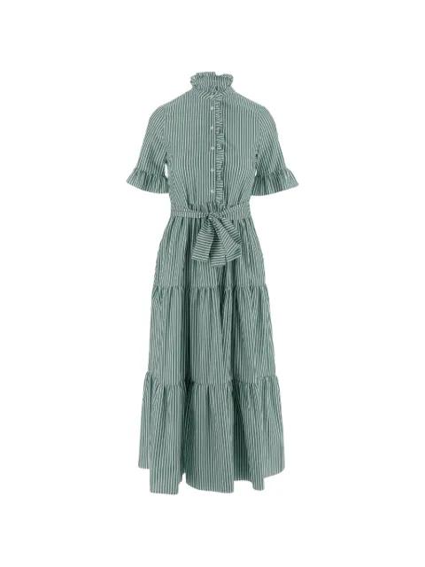 striped-pattern dress by F.IT