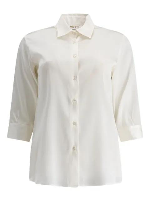 three-quarter sleeves button-down shirt by F.IT