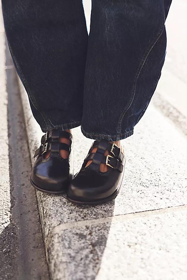 Shoreditch Buckle Mules by F P COLLECTION | FREE PEOPLE