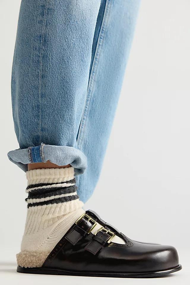 Shoreditch Faux Shearling Mules by F P COLLECTION | FREE PEOPLE