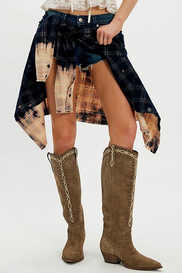 Stitched-Up Western Boots by F P COLLECTION | FREE PEOPLE