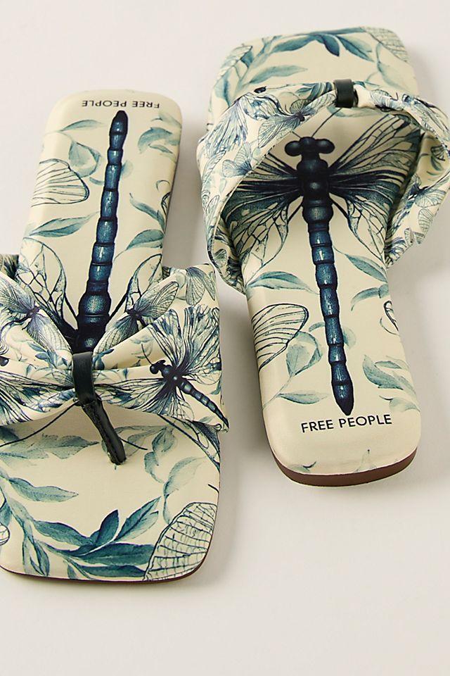 Tia Ruched Printed Sandals by F P COLLECTION | FREE PEOPLE