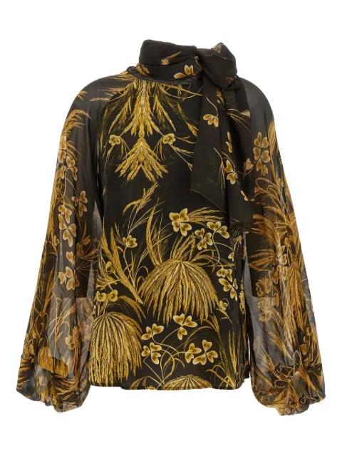 floral-print tie-neck blouse by F.R.S FOR RESTLESS SLEEPERS floral-print tie-neck blouse by F.R.S FOR RESTLESS SLEEPERS