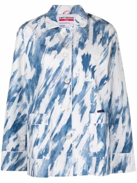 graphic-print pajama shirt by F.R.S FOR RESTLESS SLEEPERS
