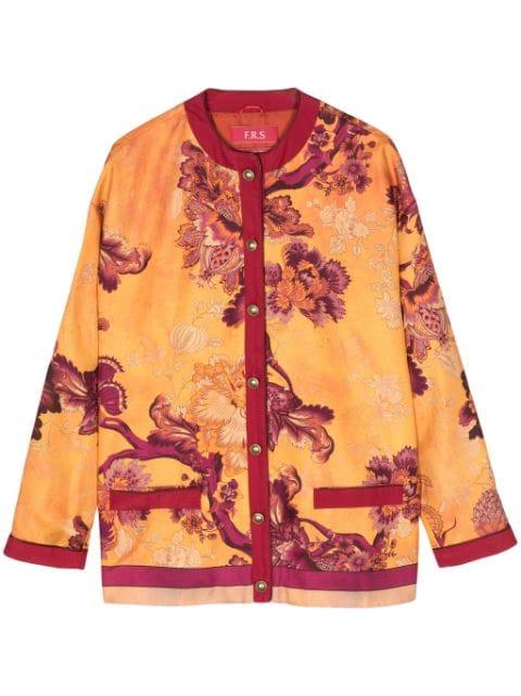 graphic-print silk jacket by F.R.S FOR RESTLESS SLEEPERS