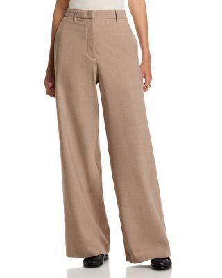 Bi Stretch Wool Blend Wide Leg Pants by FABIANA FILIPPI