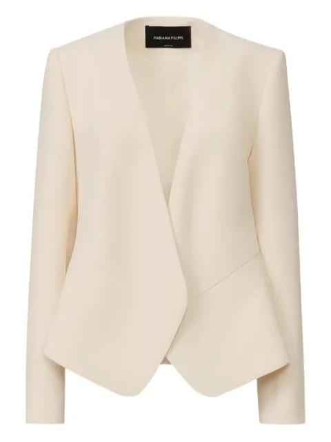 Cady asymmetric-hem jacket by FABIANA FILIPPI