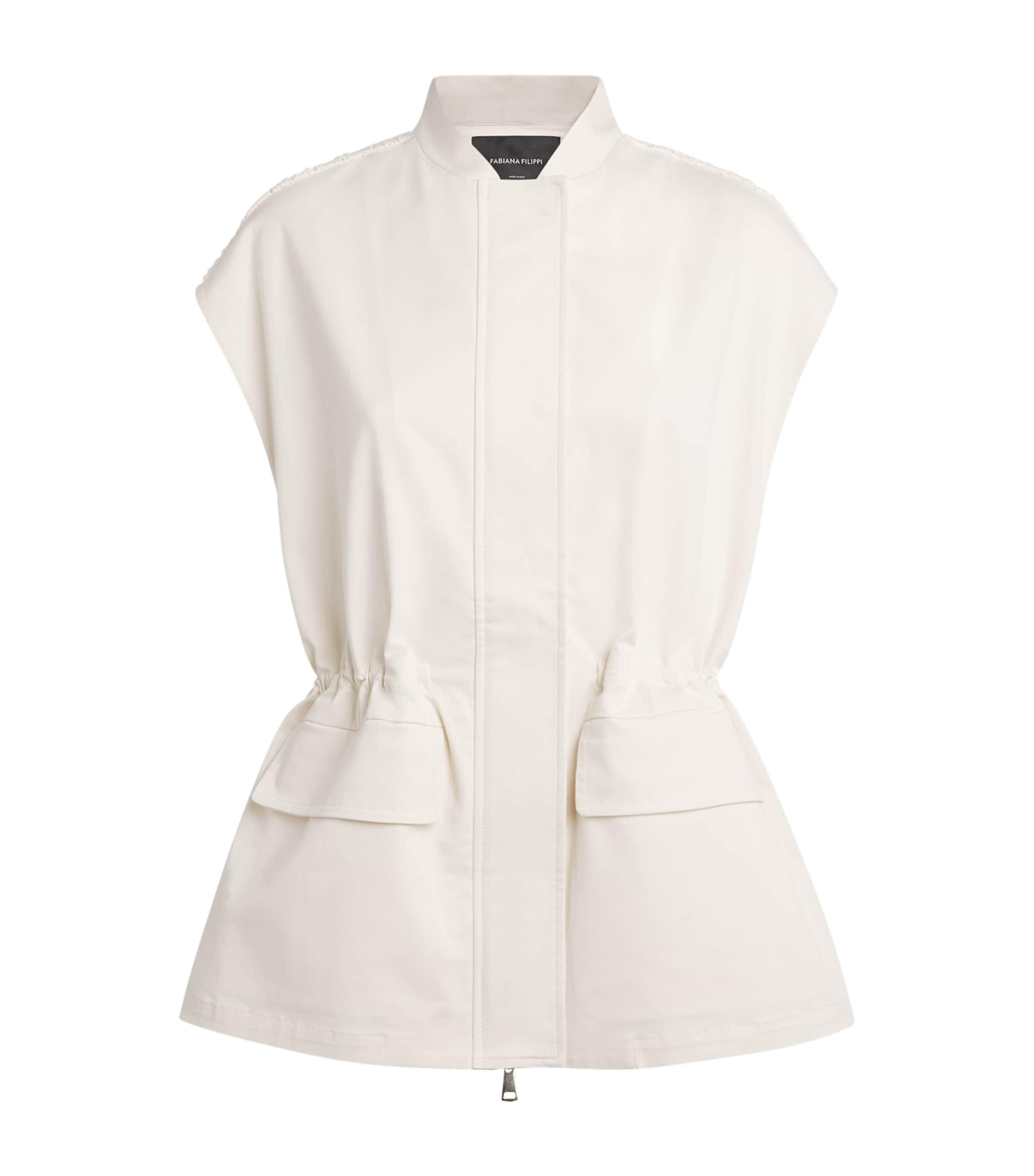 Fabiana Filippi Cotton-Blend Knit Gilet by FABIANA FILIPPI