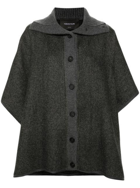 Filo Diamante diagonal double cape by FABIANA FILIPPI