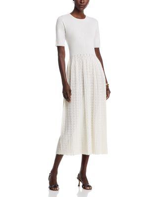 Pointelle Skirt Midi Dress by FABIANA FILIPPI