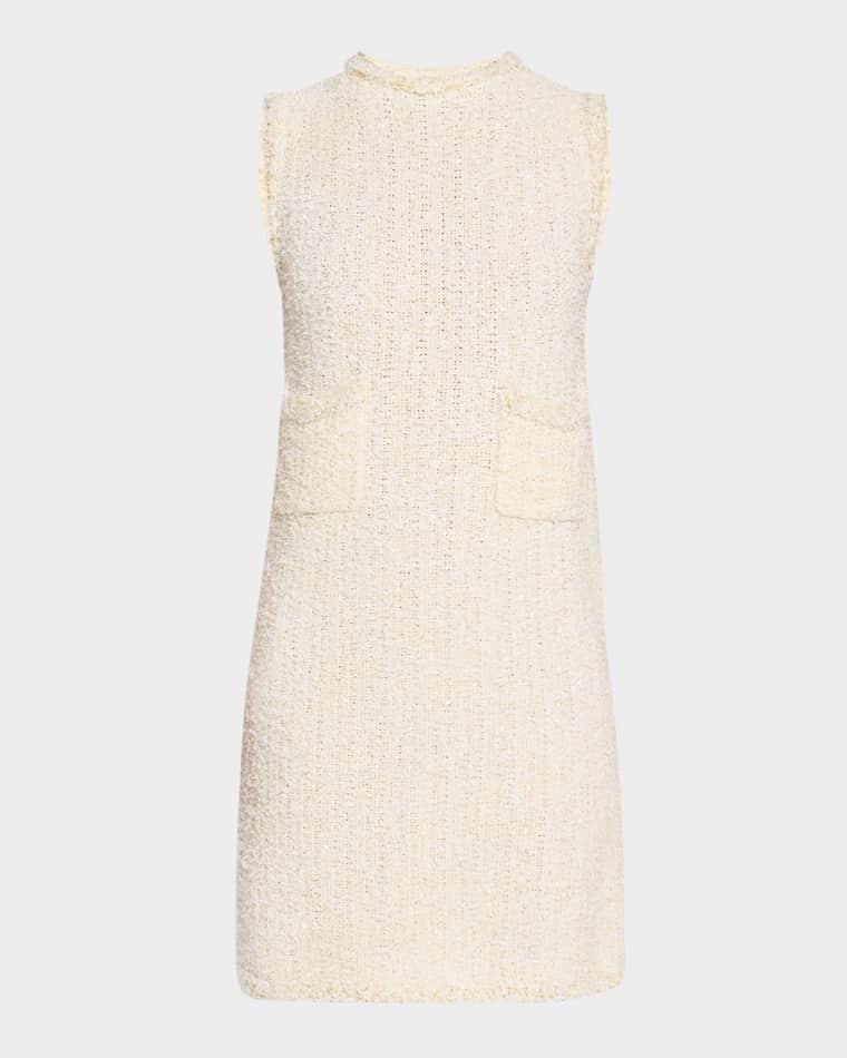 Sleeveless Sequin Tweed Mini Dress by FABIANA FILIPPI