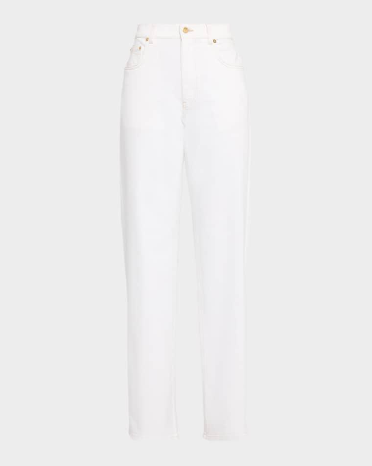 Straight-Leg Stretch Denim Jeans by FABIANA FILIPPI