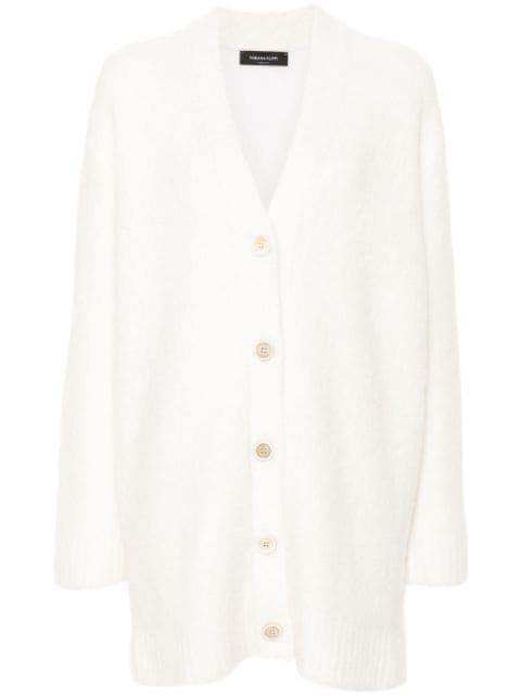 V-neck brushed cardigan by FABIANA FILIPPI
