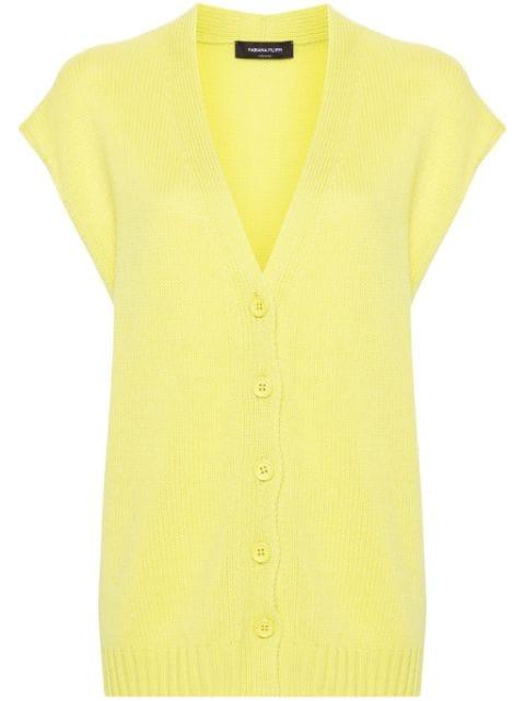 V-neck cashmere vest by FABIANA FILIPPI