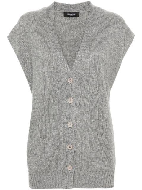 V-neck cashmere vest by FABIANA FILIPPI