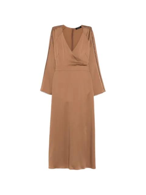 V-neck embellished maxi dress by FABIANA FILIPPI