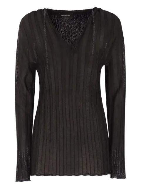 V-neck hoodie by FABIANA FILIPPI