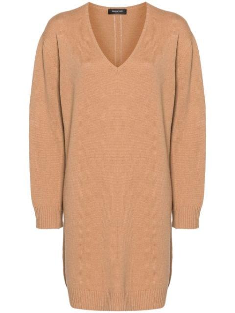 V-neck knitted dress by FABIANA FILIPPI