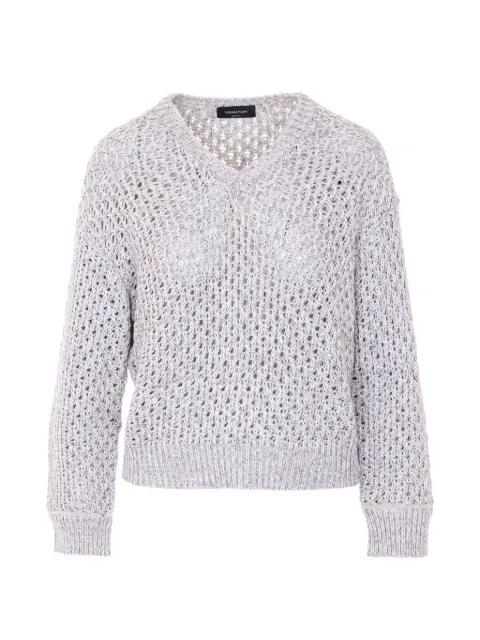 V-neck long-sleeve sweater by FABIANA FILIPPI