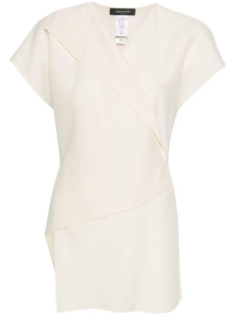 V-neck wrap blouse by FABIANA FILIPPI