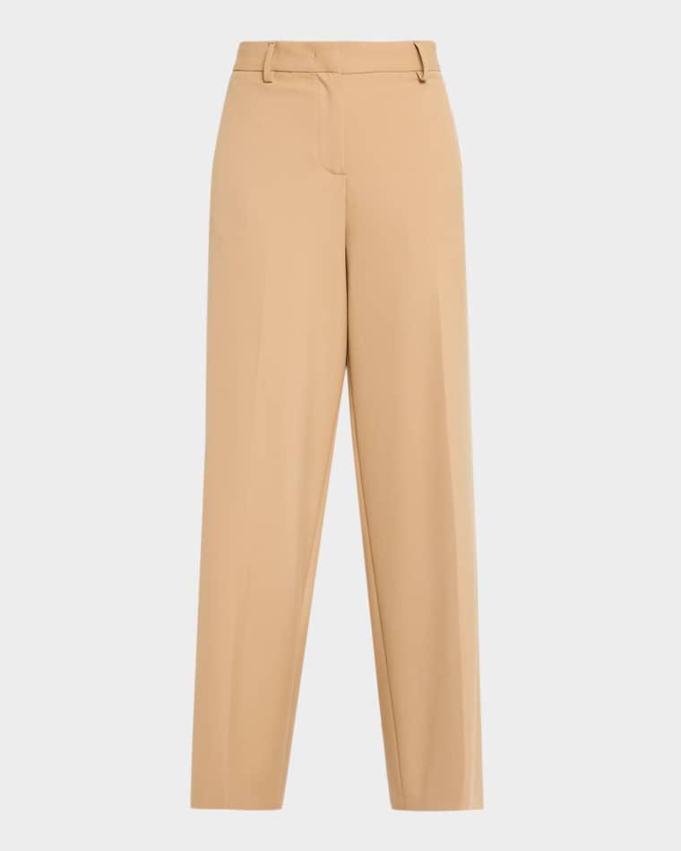 Wide-Leg Tech Wool Trousers by FABIANA FILIPPI